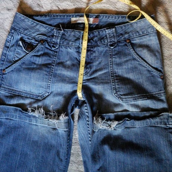 ●SOLD ON MERC●Aeropastale size 11/12 wide leg jean - Picture 3 of 8